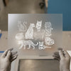 Big Cats & Domestic Felines | DTF Transfer Ready to Press | Detailed Sketch Art Heat Transfer