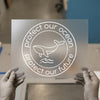 Protect Our Ocean Whale | DTF Transfer Ready to Press | Eco-Conscious Heat Transfer