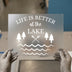 Life is Better at the Lake | DTF Transfer Ready to Press | Rustic Nature Heat Transfer