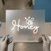 Honey Bee Script | DTF Transfer Ready to Press | Cute Doodle Heat Transfer
