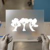 Rustic Forest Trees Outline | DTF Transfer Ready to Press | Nature Inspired Heat Transfer