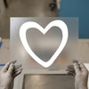 Heart Outline DTF Transfer Ready to Press | Minimalist Heat Transfer