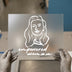 Empowered Woman Line Art | DTF Transfer Ready to Press | Motivational Heat Transfer