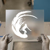 Surfer Girl Wave | DTF Transfer Ready to Press | Brushstroke Heat Transfer