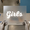 Girls Script | DTF Transfer Ready to Press | Retro Style Heat Transfer