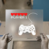 Player 1 Gamer Controller | DTF Transfer Ready to Press | Retro Gaming Heat Transfer