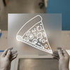 Pizza Slice Outline | DTF Transfer Ready to Press | Quirky Food Art Heat Transfer