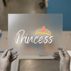 Princess Crown | DTF Transfer Ready to Press | Kids Script Heat Transfer