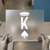 King Spade Crown | DTF Transfer Ready to Press | Card Game Heat Transfer