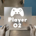 Gamer Controller Player 2 | DTF Transfer Ready to Press | Retro Gaming Heat Transfer