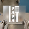 American Flag PAPA | DTF Transfer Ready to Press | Patriotic Heat Transfer