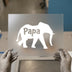 Papa Elephant | DTF Transfer Ready to Press | Minimalist Family Heat Transfer