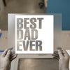 Best Dad Ever Text | DTF Transfer Ready to Press | Bold Typographic Heat Transfer