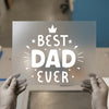 Best Dad Ever Heart | DTF Transfer Ready to Press | Father's Day Heat Transfer