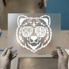Mama Bear with Sunglasses | DTF Transfer Ready to Press | Bold Outline Heat Transfer