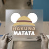 Hakuna Matata Safari Hat | DTF Transfer Ready to Press | Cartoon Character Heat Transfer