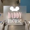 Daddy Mouse DTF Transfer Ready to Press | Fathers Day Cartoon Heat Transfer