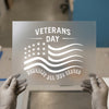Veterans Day Flag | DTF Transfer Ready to Press | Patriotic Heat Transfer