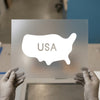 USA Map Outline | DTF Transfer Ready to Press | Patriotic Heat Transfer
