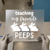 Teaching My Favorite Peeps | DTF Transfer Ready to Press | Cute Easter Heat Transfer