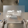 National Nutrition Month | DTF Transfer Ready to Press | Educational Heat Transfer