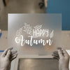 Happy Autumn Leaves | DTF Transfer Ready to Press | Fall Season Heat Transfer