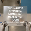 Pro-Choice Statement | DTF Transfer Ready to Press | Advocacy Heat Transfer