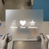 Peace Love America | DTF Transfer Ready to Press | Patriotic Heat Transfer