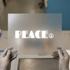 Peace Sign | DTF Transfer Ready to Press | Retro Typeface Heat Transfer