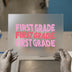 First Grade Repeating Theme | DTF Transfer Ready to Press | Back to School Heat Transfer