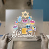Hanukkah Doodle Design | DTF Transfer Ready to Press | Festive Holiday Heat Transfer