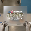 Proud Army Brother | DTF Transfer Ready to Press | Patriotic Heat Transfer