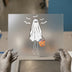 Cute Ghost Trick-or-Treat | DTF Transfer Ready to Press | Halloween Heat Transfer