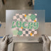Lucky Clover Checkered | DTF Transfer Ready to Press | Retro St. Patrick's Heat Transfer
