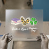 Books Love Patrick's Day | DTF Transfer Ready to Press | Leopard Heart Heat Transfer