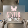Sister Mouse Bow | DTF Transfer Ready to Press | Cartoon Style Heat Transfer