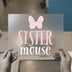 Sister Mouse Bow | DTF Transfer Ready to Press | Cartoon Style Heat Transfer