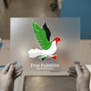 Palestine Dove Art | DTF Transfer Ready to Press | Symbolic Heat Transfer