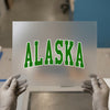 Alaska Arched Text | DTF Transfer Ready to Press | Collegiate Style Heat Transfer