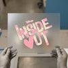 Inside Out Movie Logo | DTF Transfer Ready to Press | Iconic Hearts Heat Transfer