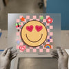 Retro Love Smiley | DTF Transfer Ready to Press | Y2K Cheerful Heat Transfer