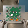Retro Dancing Shamrock DTF Transfer Ready to Press | Cartoon Lucky Clover Heat Transfer