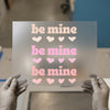 Be Mine Hearts | DTF Transfer Ready to Press | Retro Valentine Heat Transfer