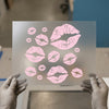 Lip Kiss Marks | DTF Transfer Ready to Press | Vibrant Heat Transfer