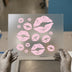 Lip Kiss Marks | DTF Transfer Ready to Press | Vibrant Heat Transfer