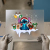 Christmas Holiday Stitch | DTF Transfer Ready to Press | Festive Cartoon Heat Transfer