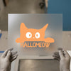 Hallowmeow Cat | DTF Transfer Ready to Press | Cute Halloween Heat Transfer