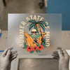 Summer State of Mind Skeleton | DTF Transfer Ready to Press | Retro Surf Heat Transfer