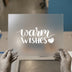 Warm Wishes Script | DTF Transfer Ready to Press | Cozy Brushstroke Heat Transfer