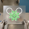 Plaid Snowflake Mouse Ears | DTF Transfer Ready to Press | Holiday Style Heat Transfer